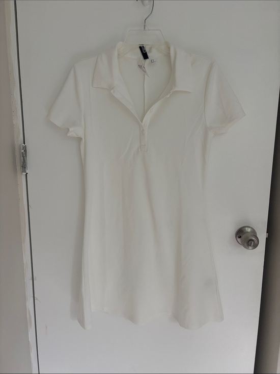 H&M Dresses & Skirts - H&M Cream Short Sleeve Polo Dress